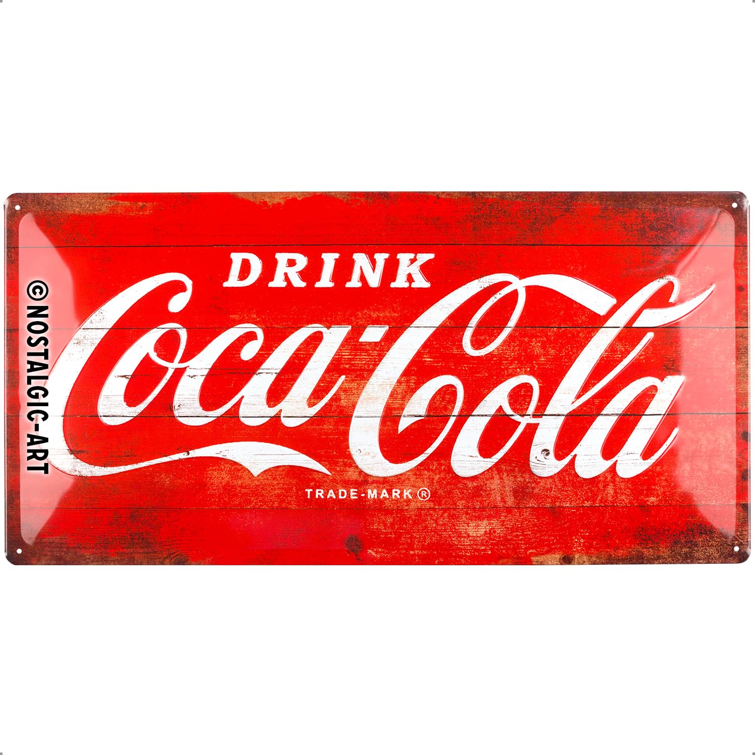 Nostalgic-Art Retro Tin Sign – Coca-Cola – Logo Red – Gift